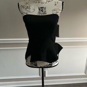 Nicole Miller Artelier bustier top. Size S. Color black.
